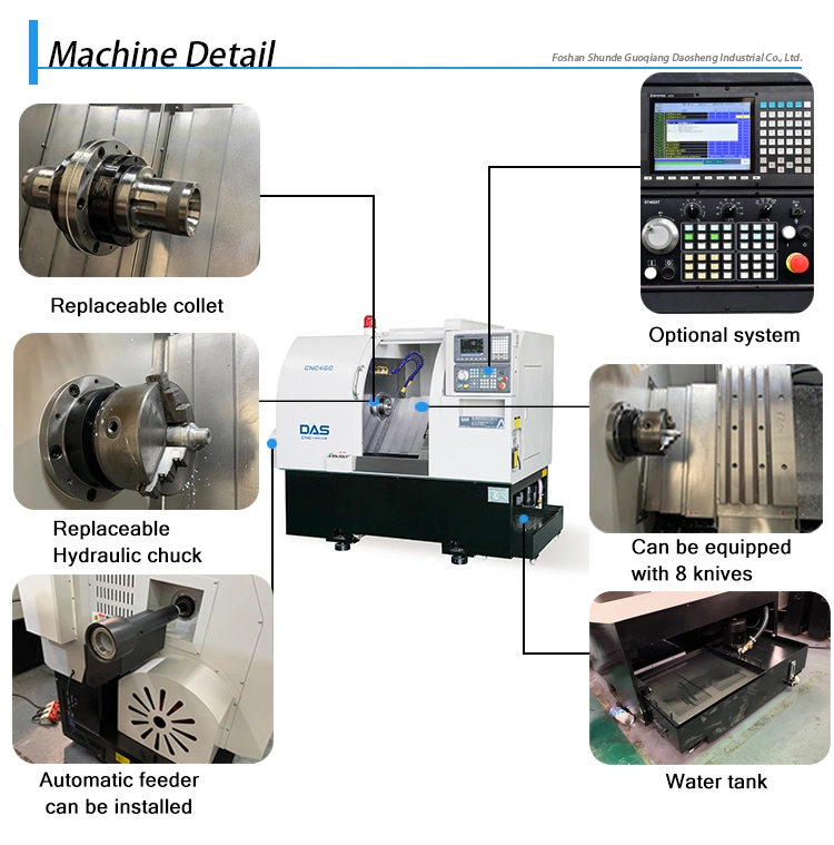 Chinese Brind Double Spindle Dual Channel Swiss Type CNC Lathe for Stainless Steel