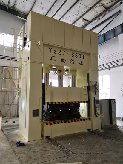 Máquina de prensagem hidráulica de metal de quatro colunas de ação dupla/única para carrinho de mão/carrinho de mão/carrinho/tanque de água com matriz/moldes